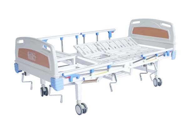 E20多功能双摇条式家庭护理床黄色床头 