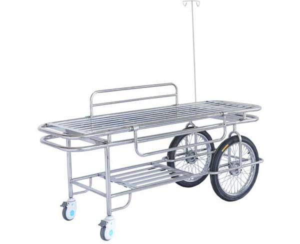 ZJ-Z2全不锈钢两大两小轮担架车