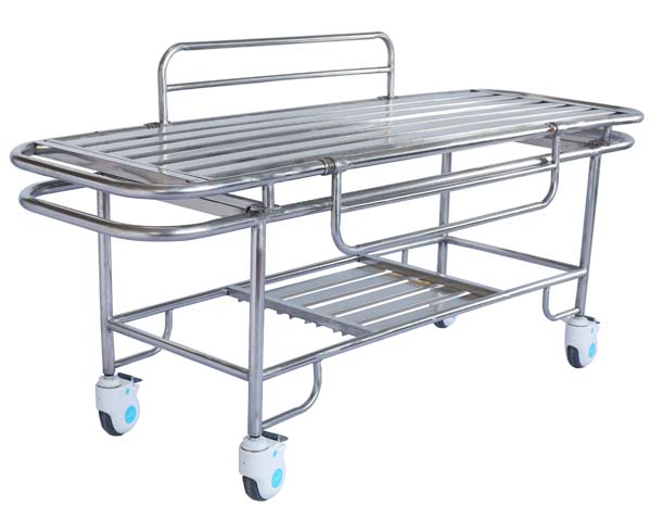 ZJ-Z2A全不锈钢四小轮担架车