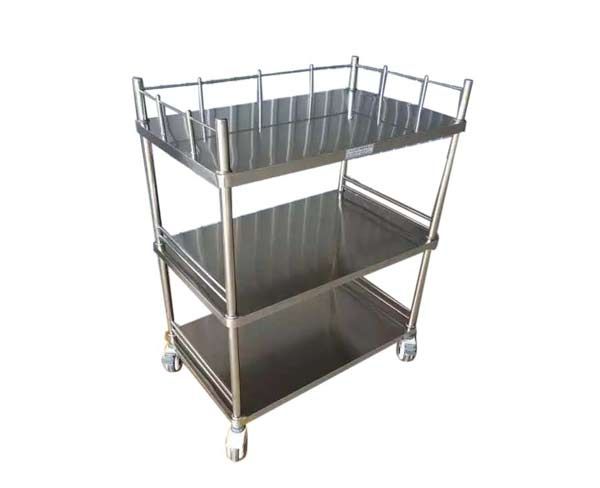 B11全不锈钢三层器械台车