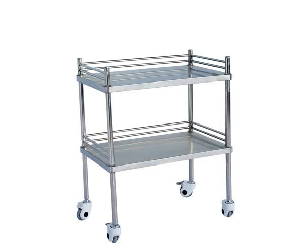 B13全不锈钢双层器械车