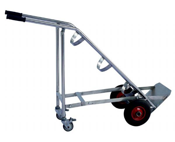 B31全不锈钢氧气瓶推车